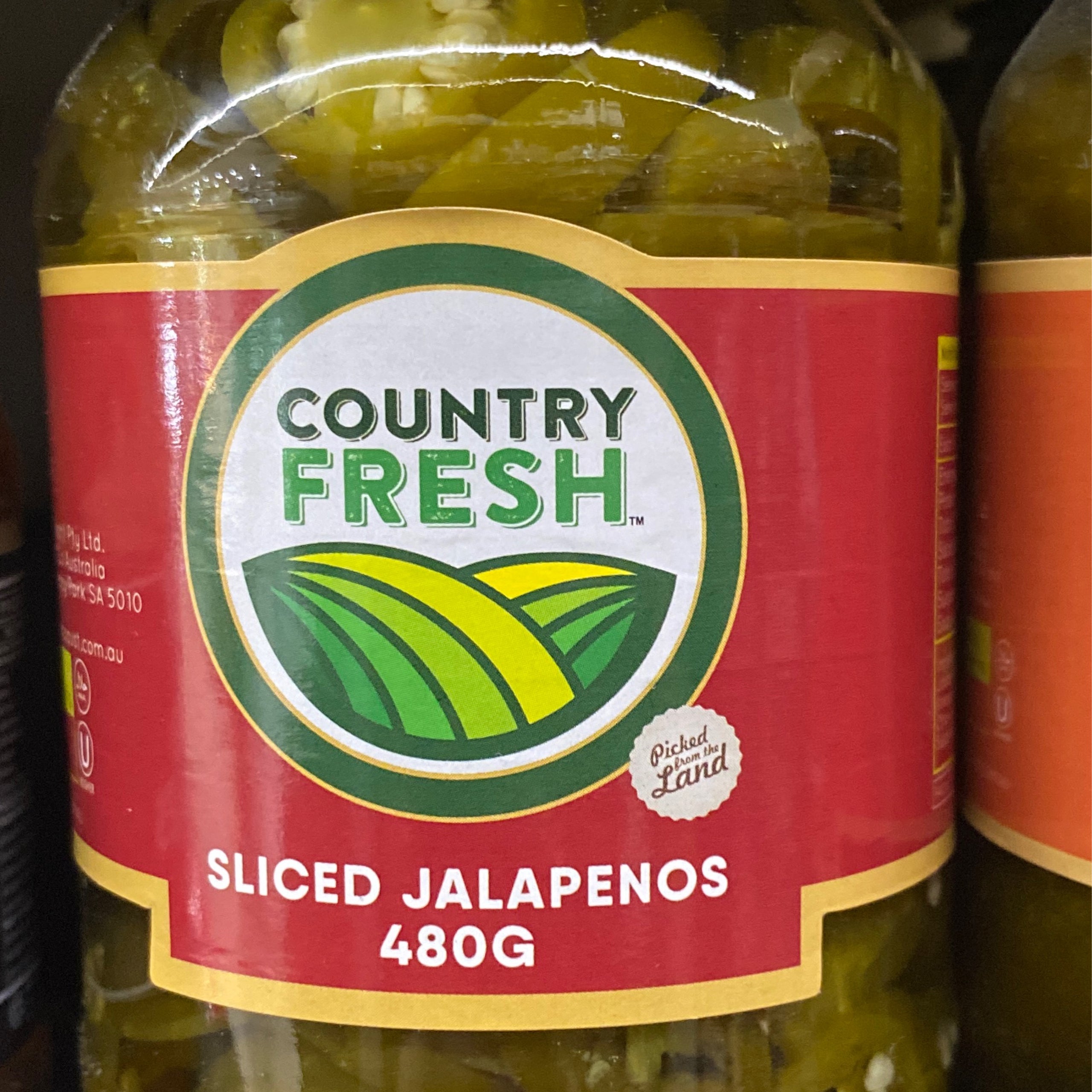 Country Fresh Sliced Jalapeños 480g D'Alia's