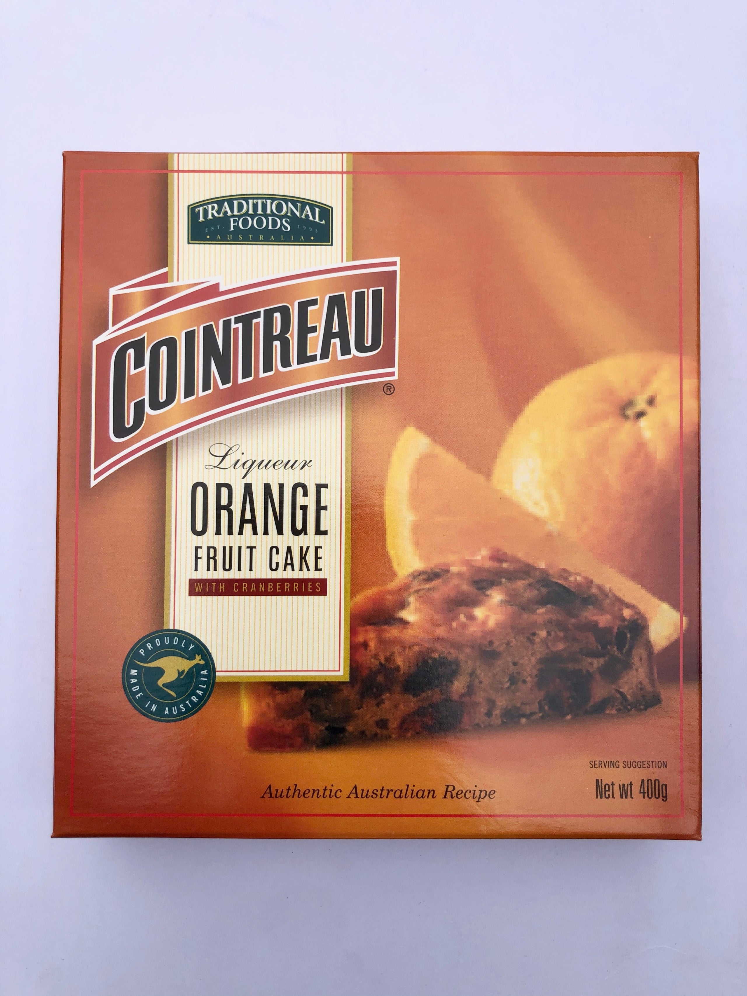 Traditional Foods Cointreau Liqueur Orange Fruit Cake 400g D'Alia's